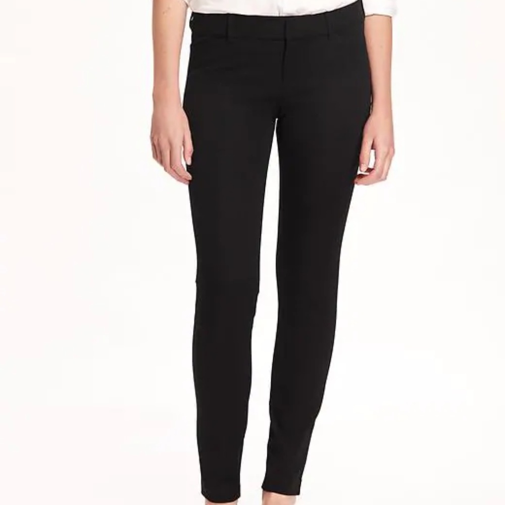 Old Navy Mid-Rise Pixie Full-Length Pants Black